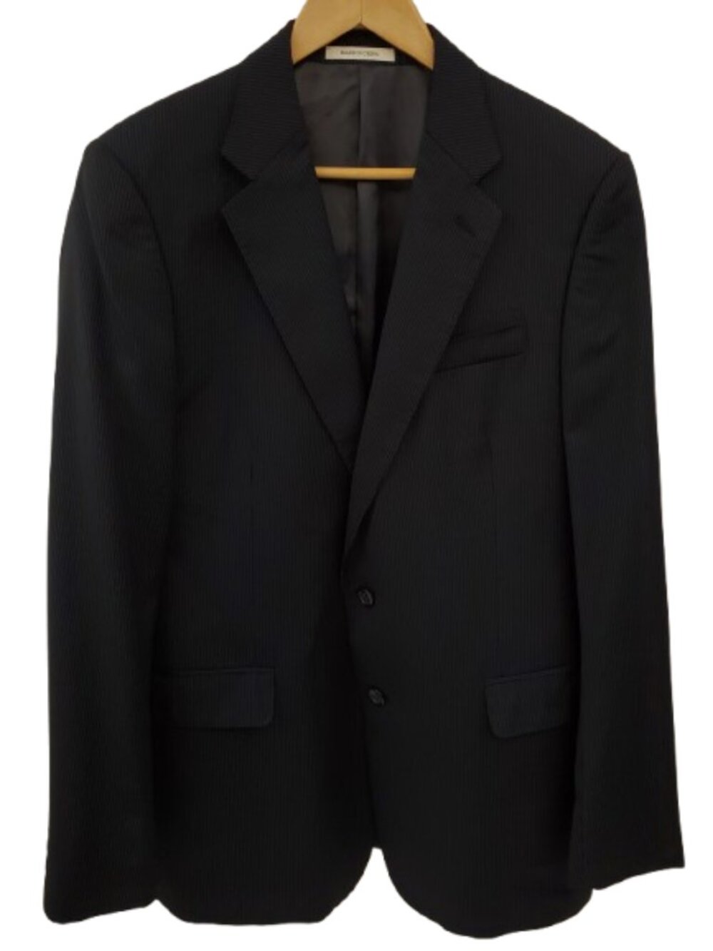 LAUREN RALPH LAUREN Mens Size 42R Black Pinstripe Blazer Sports Jacket 100% Wool